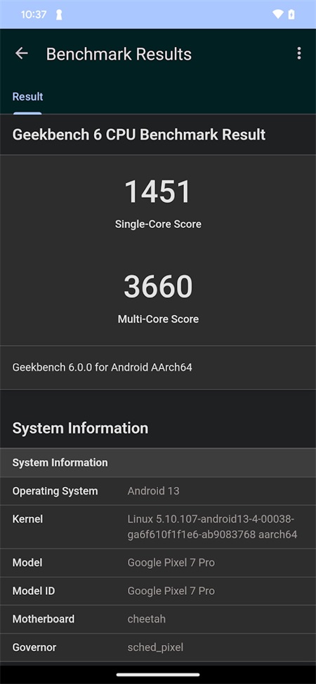 Geekbench6分数排行榜最新版本